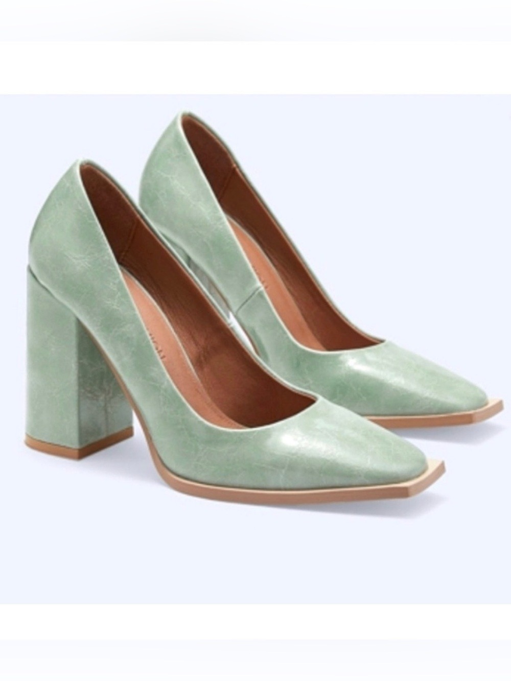 Gabrielle Union Niketa Vegan Leather Square Toe Pumps - Size 6